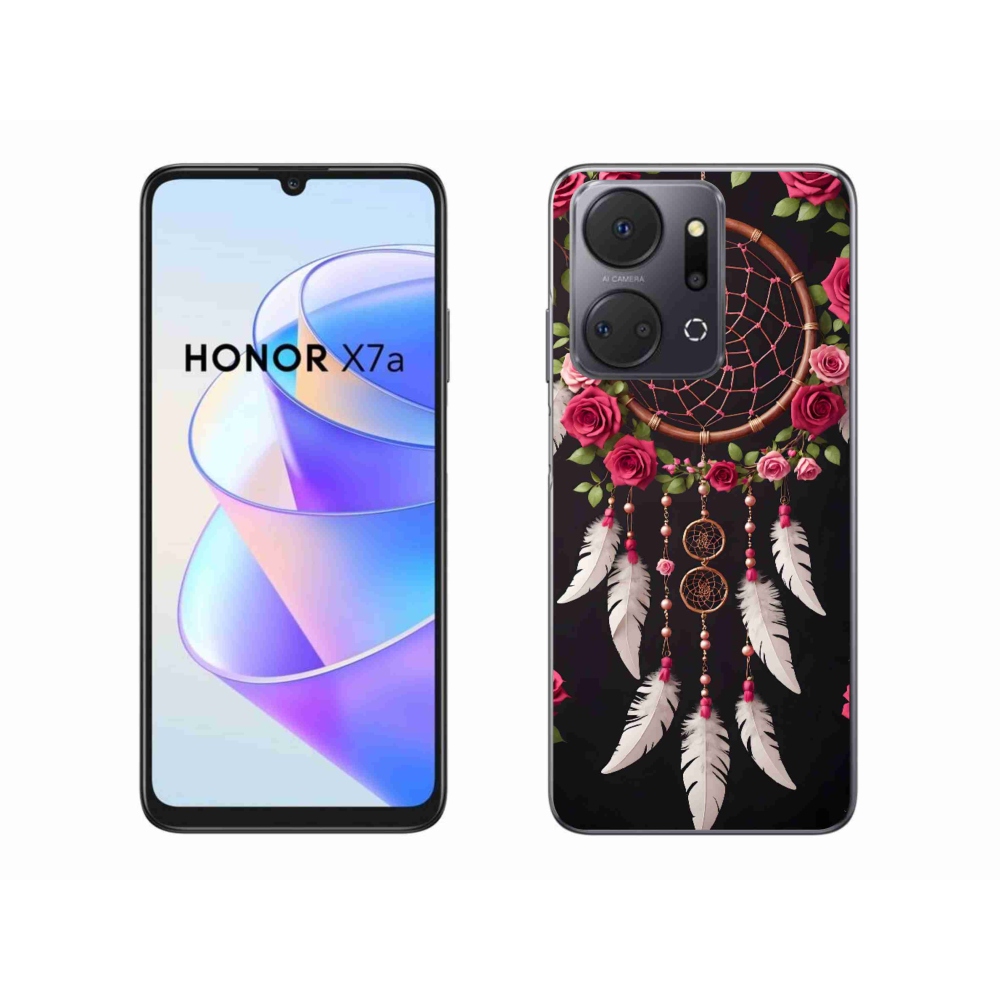 Gél borítás mmCase a Honor X7a számára - álomfogó rózsákkal