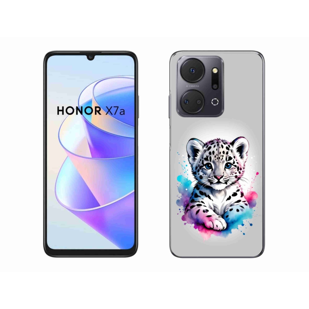 Zselés borítás mmCase a Honor X7a készülékhez - leopárd kölyök