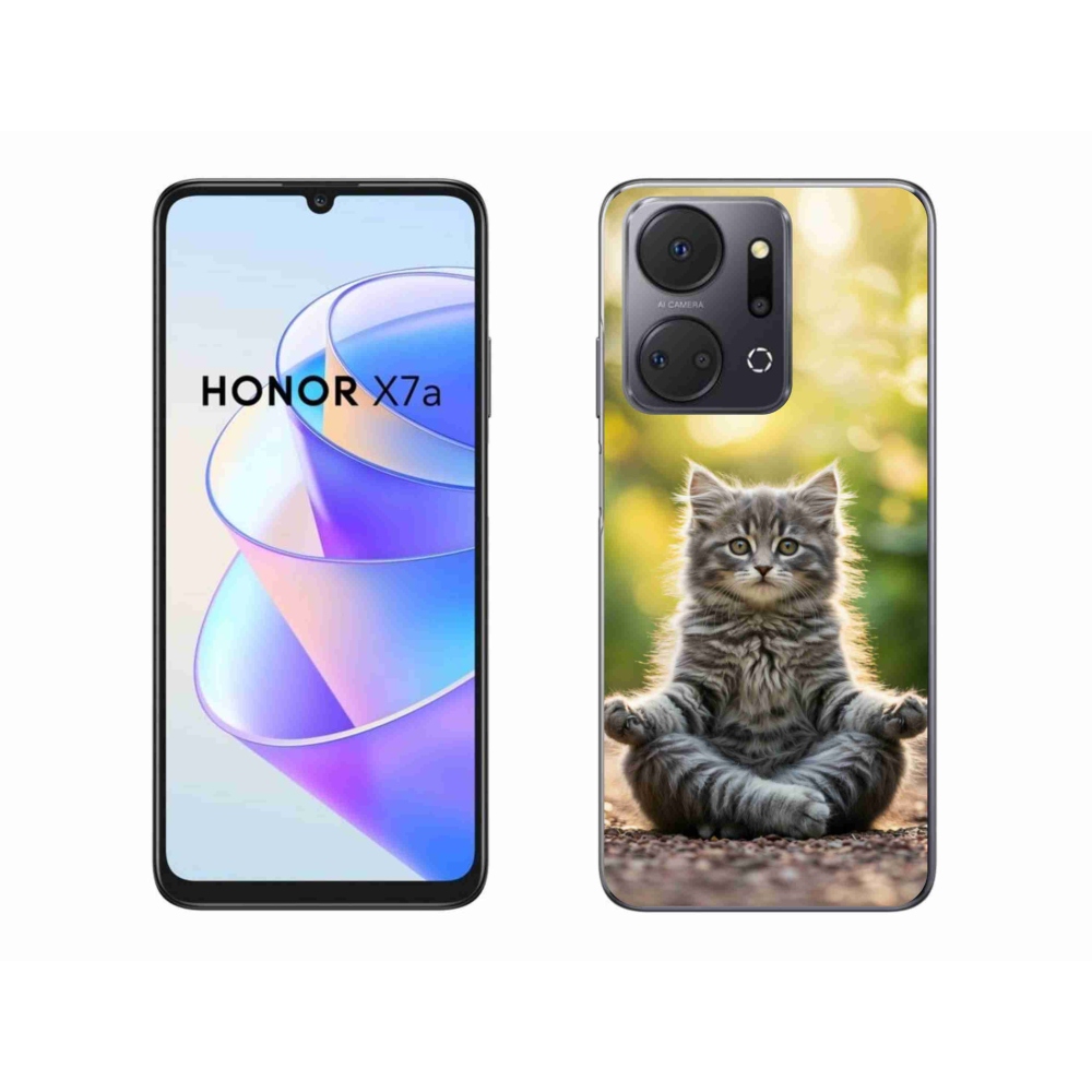Zselés borítás mmCase a Honor X7a készülékhez - meditáló cica