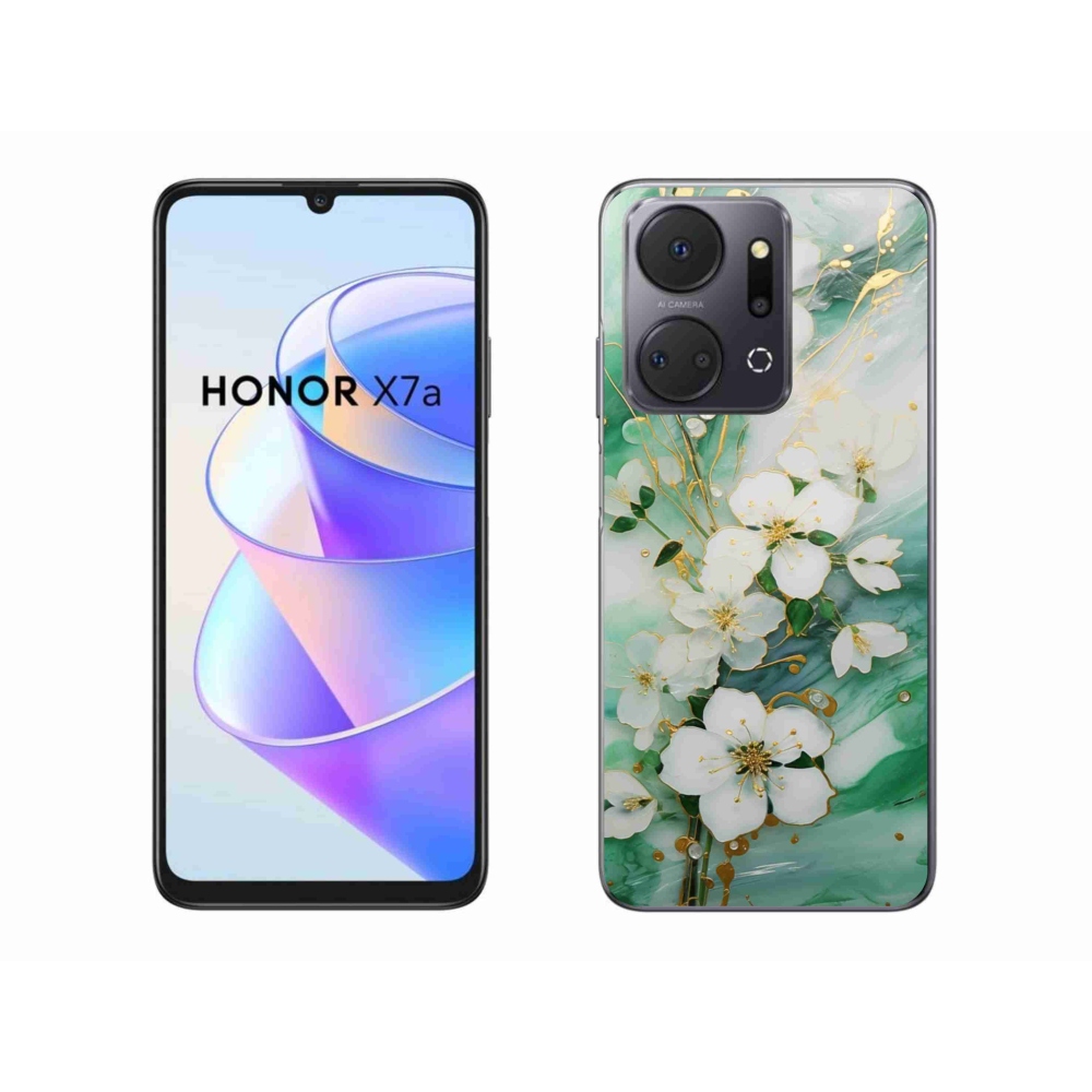 Gél borító mmCase a Honor X7a számára - finom virágok
