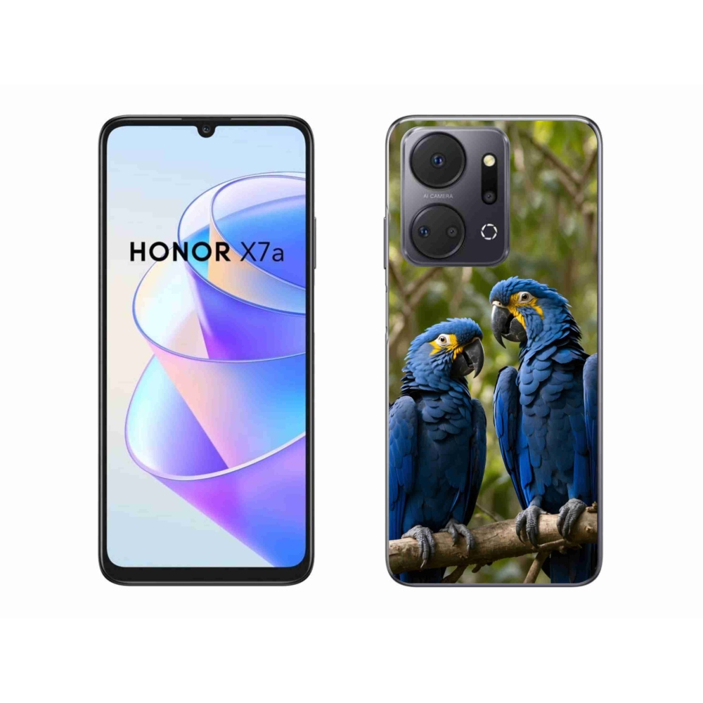 Zselés borítás mmCase a Honor X7a készülékhez - papagáj duo