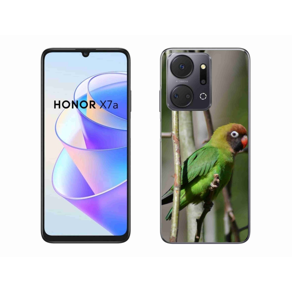 Zselés borítás mmCase a Honor X7a készülékhez - papagáj agapornis