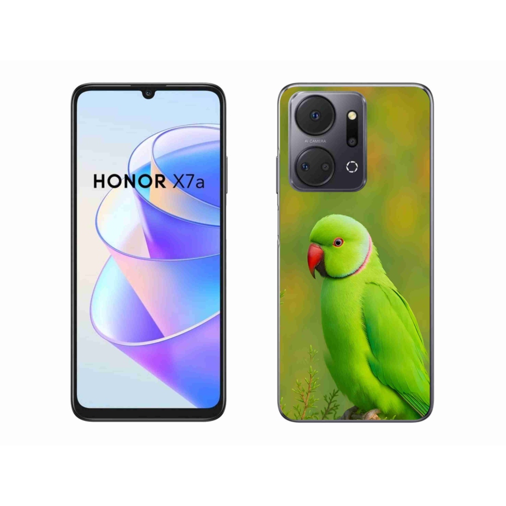 Zselés borítás mmCase a Honor X7a készülékhez - papagáj Alexander 2