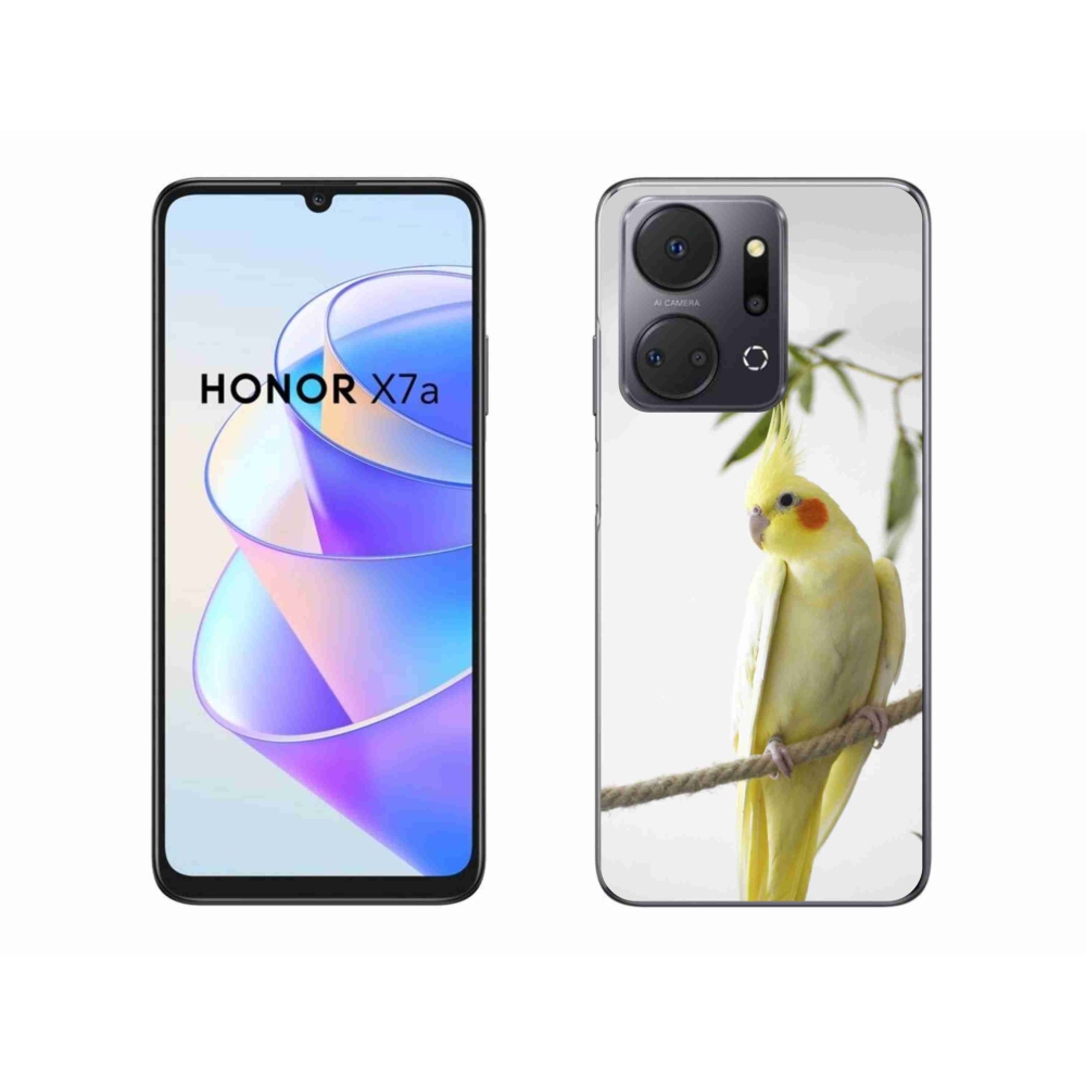 Gél borítás mmCase a Honor X7a számára - papagáj korela chocholatá