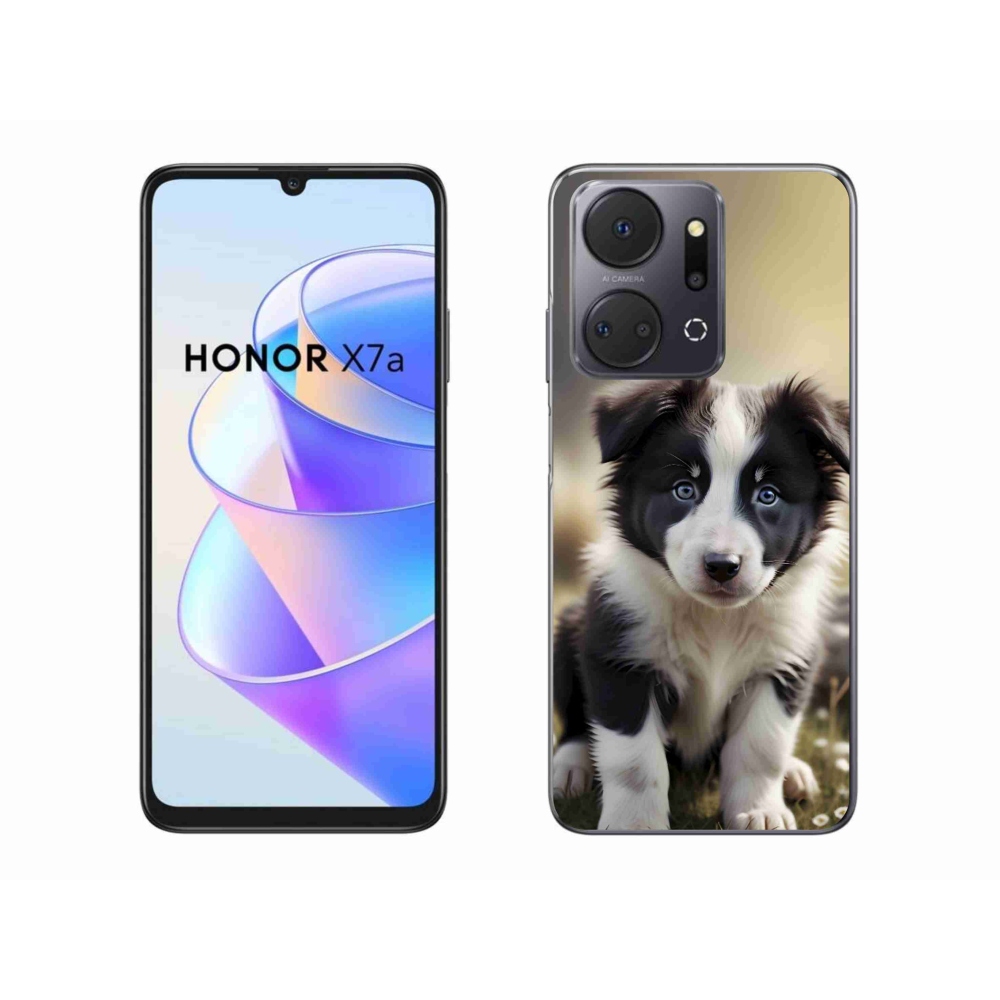 Zselés borítás mmCase a Honor X7a számára - aranyos border collie