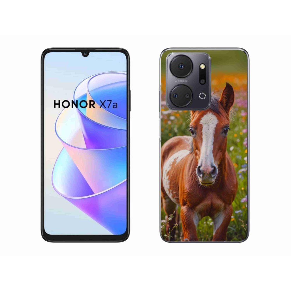 Gél borító mmCase a Honor X7a készülékhez - aranyos csikó
