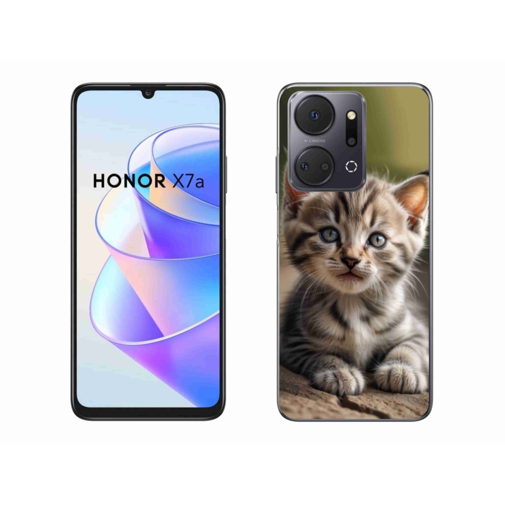 Gél borítás mmCase a Honor X7a számára - aranyos cica 9