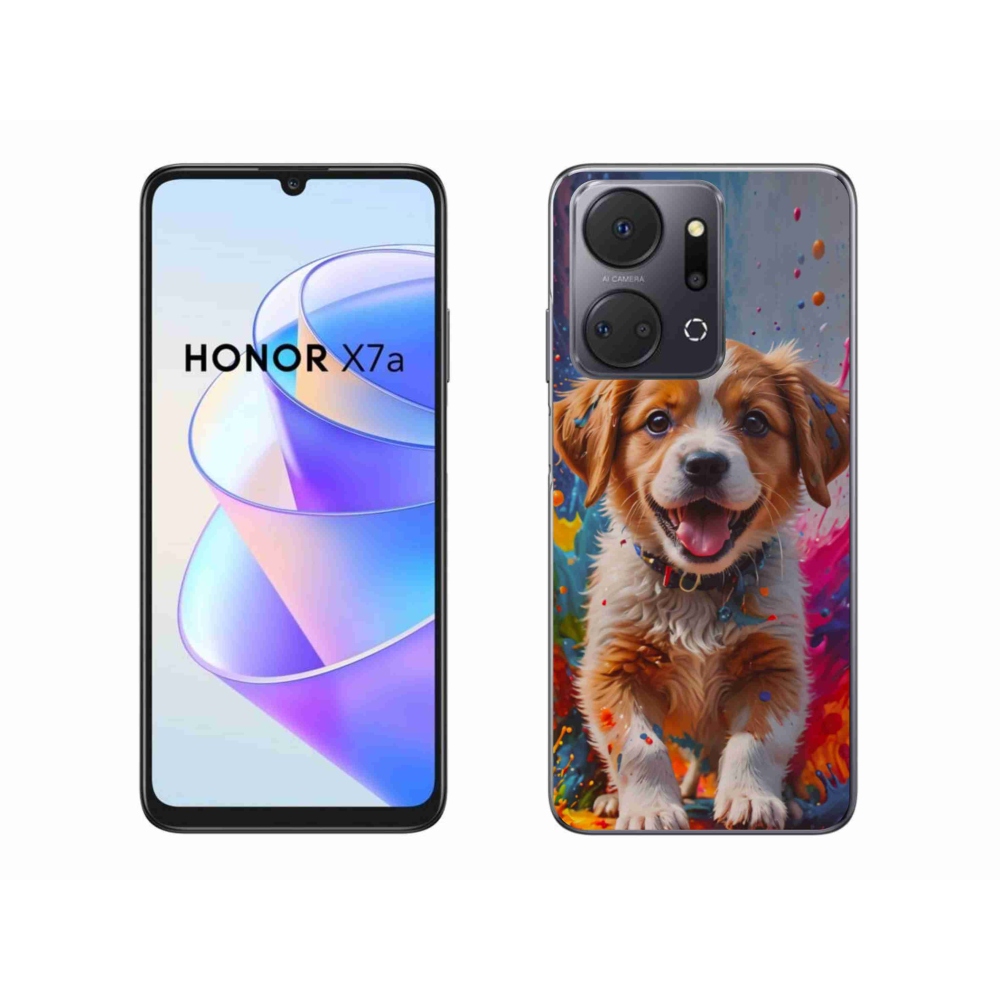 Gél borítás mmCase a Honor X7a számára - aranyos kiskutya 3