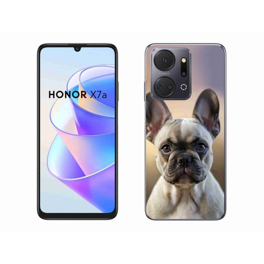 Gél borítás mmCase a Honor X7a számára - aranyos francia bulldog
