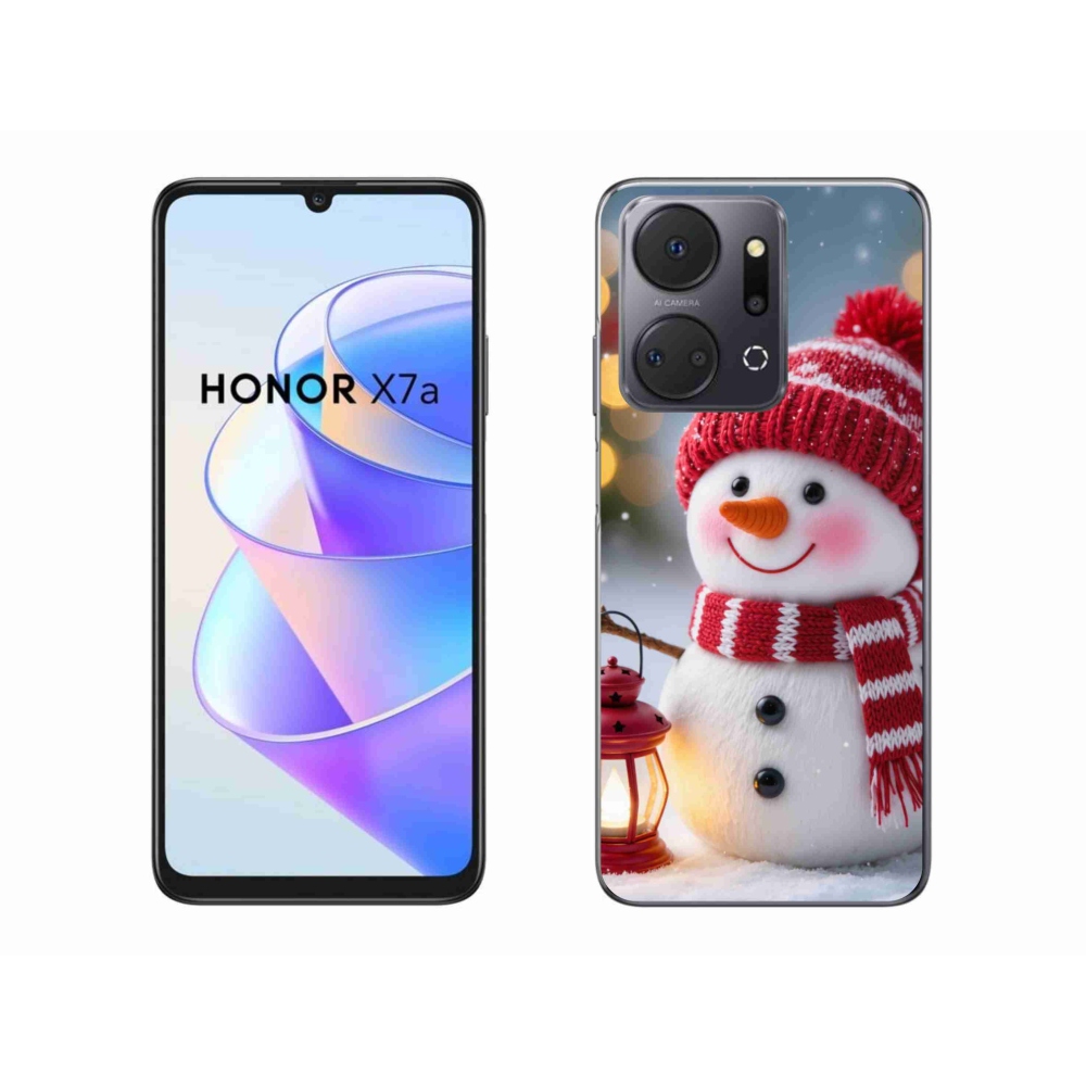 Zselés borítás mmCase a Honor X7a készülékhez - hóember 2
