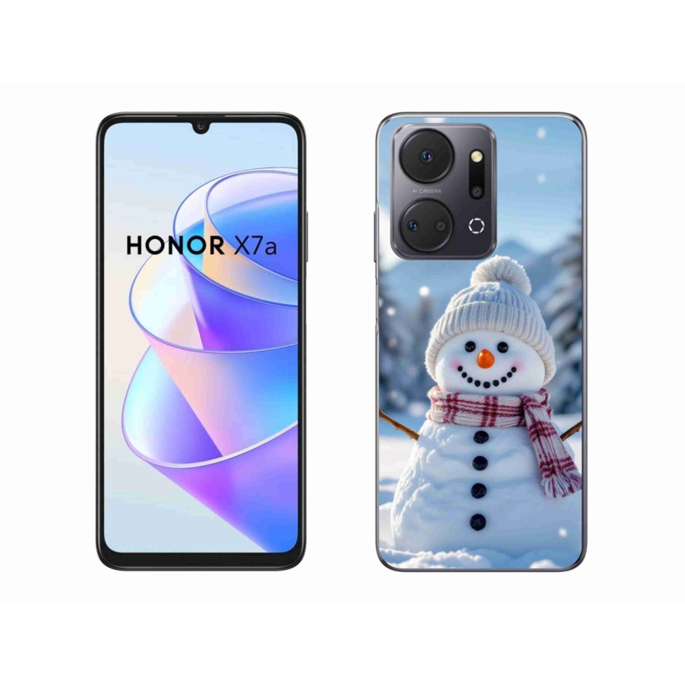 Zselés borítás mmCase a Honor X7a készülékhez - hóember 3