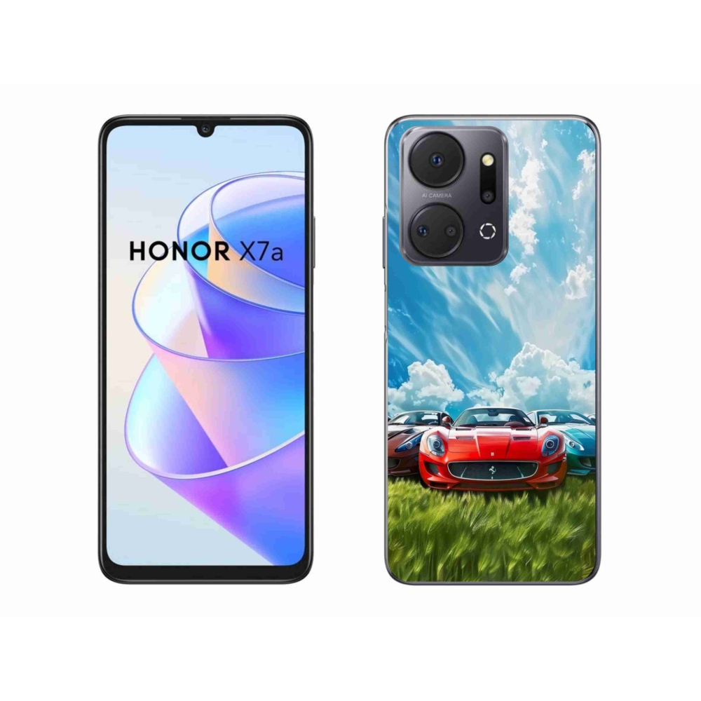 Zselés borítás mmCase a Honor X7a számára - sportkocsikhoz