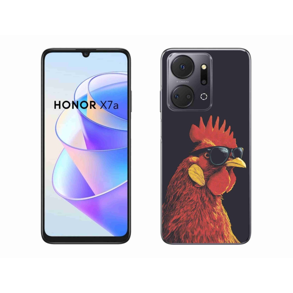Gél borítás mmCase a Honor X7a számára - stílusos kakas