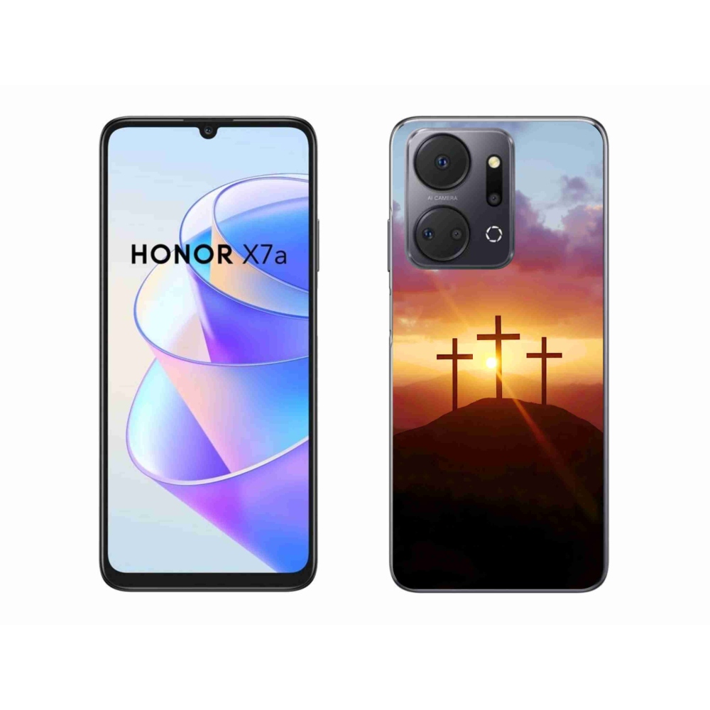 Zselés borítás mmCase a Honor X7a készülékhez - három kereszt