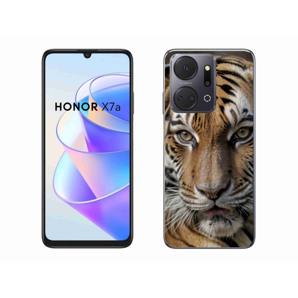 Zselés borítás mmCase a Honor X7a számára - tigris nézet
