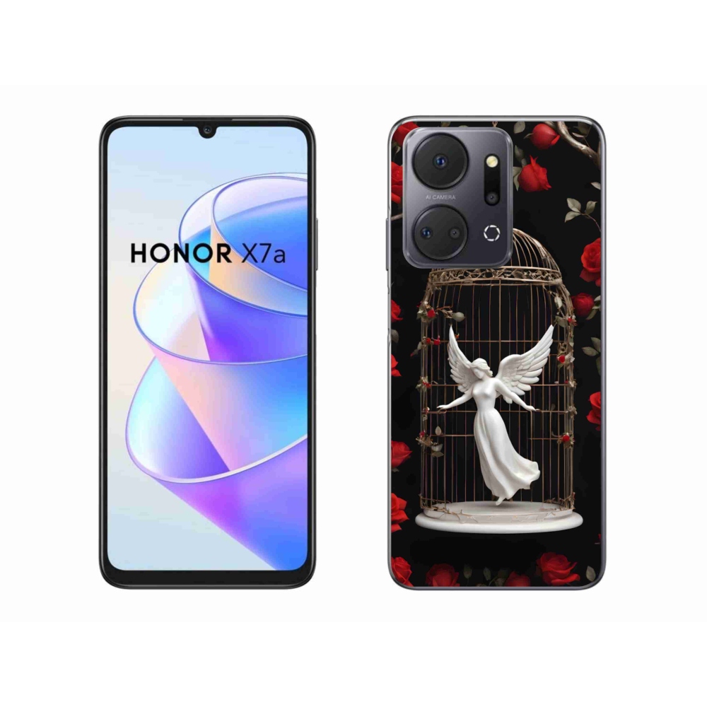 Zselés borítás mmCase a Honor X7a számára - csapdába esett angyal