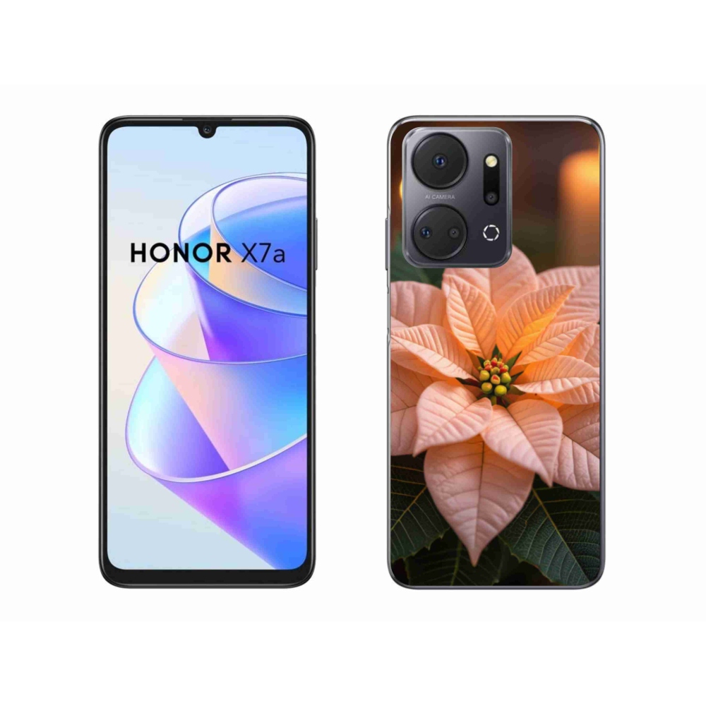 Zselés borítás mmCase a Honor X7a készülékhez - mikulásvirág