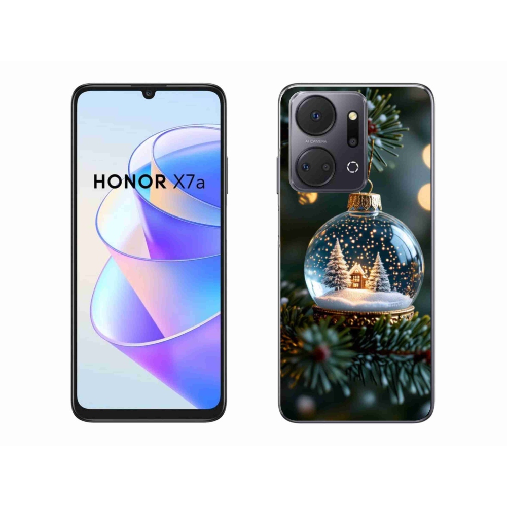 Gél borítás mmCase a Honor X7a számára - Karácsonyi gömbök 2