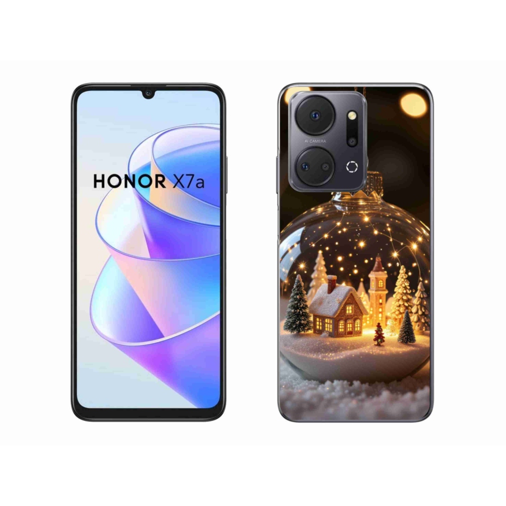 Gél borítás mmCase a Honor X7a számára - Karácsonyi golyók 3