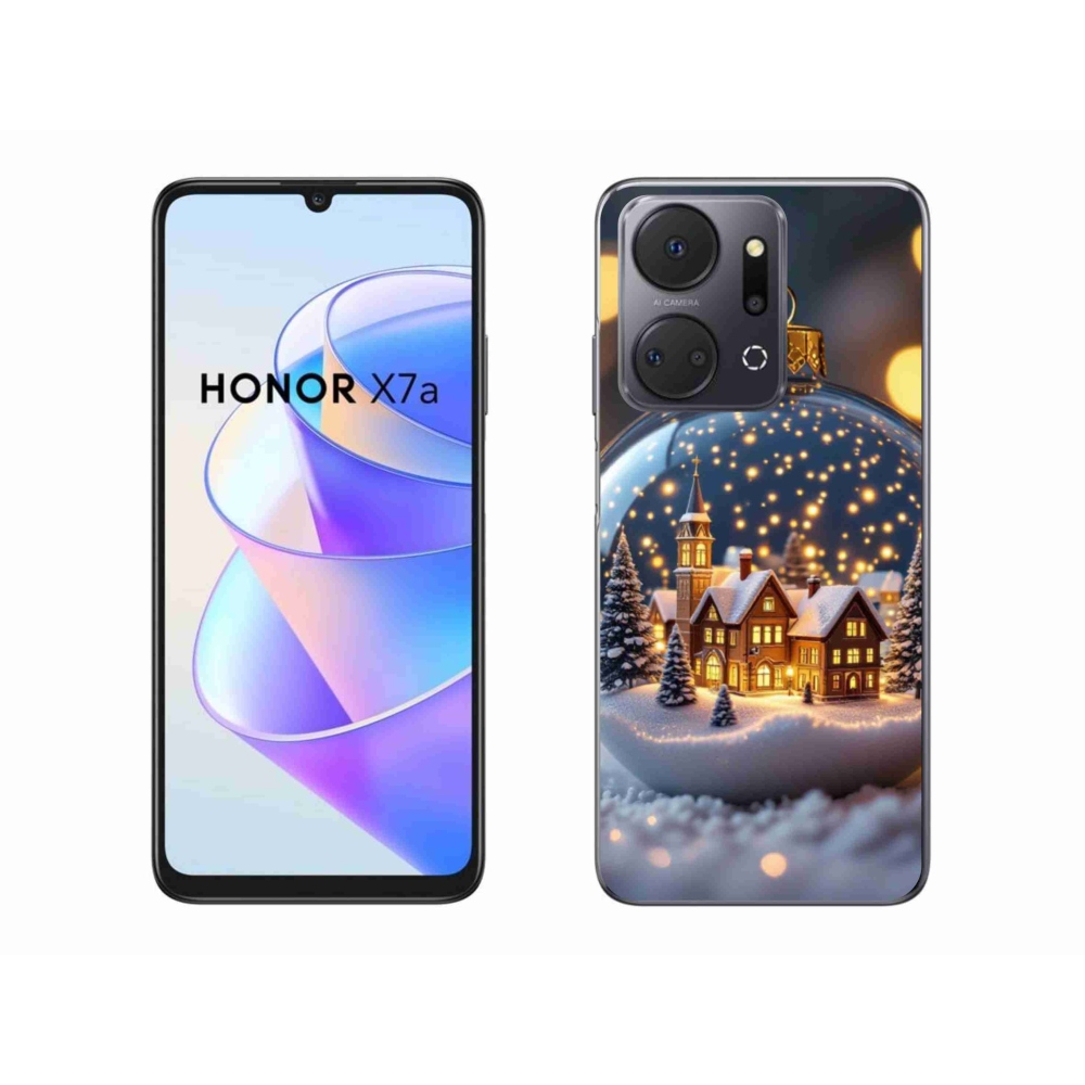 Gél borítás mmCase a Honor X7a számára - Karácsonyi golyók 4