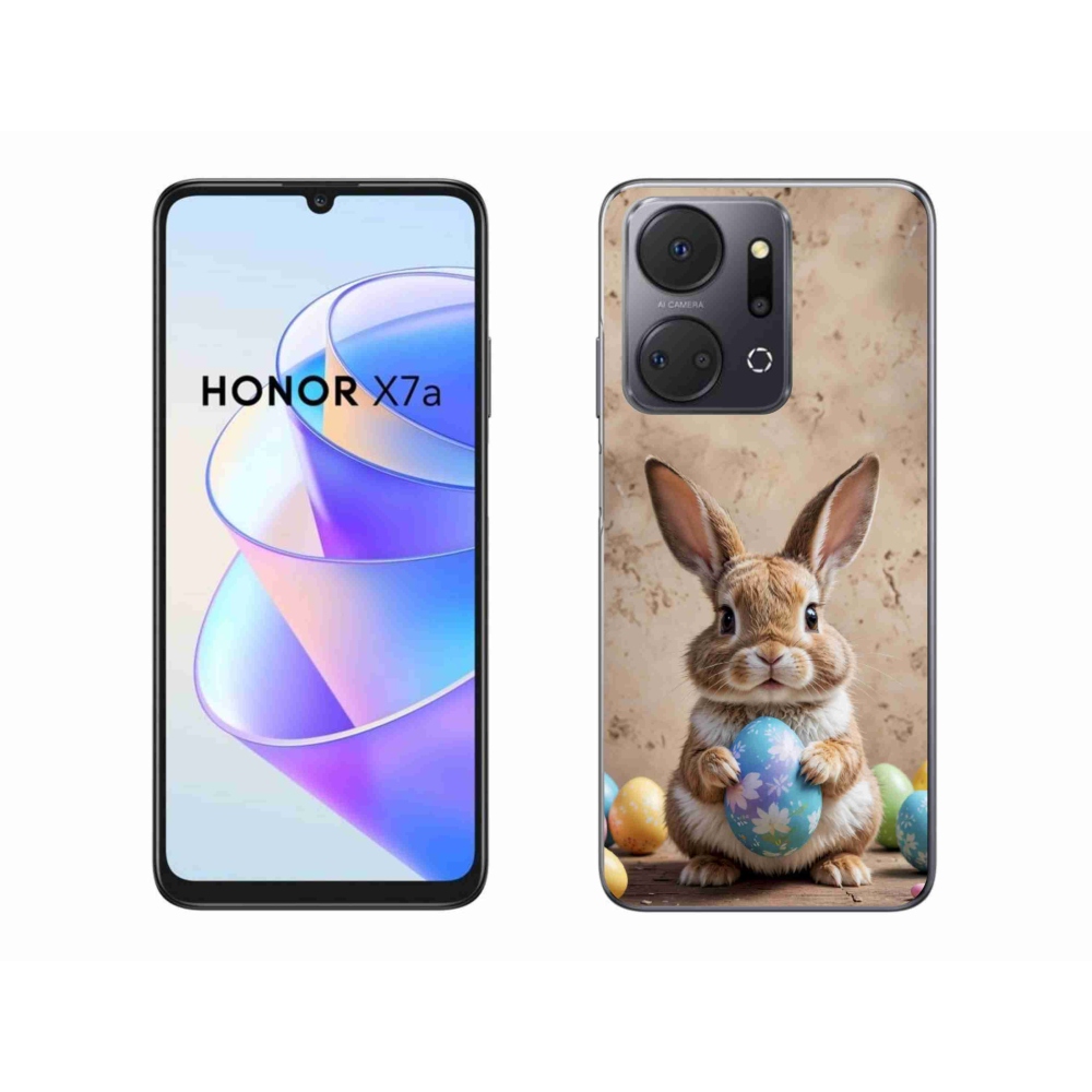 Gél borítás mmCase a Honor X7a készülékhez - Húsvéti nyuszi