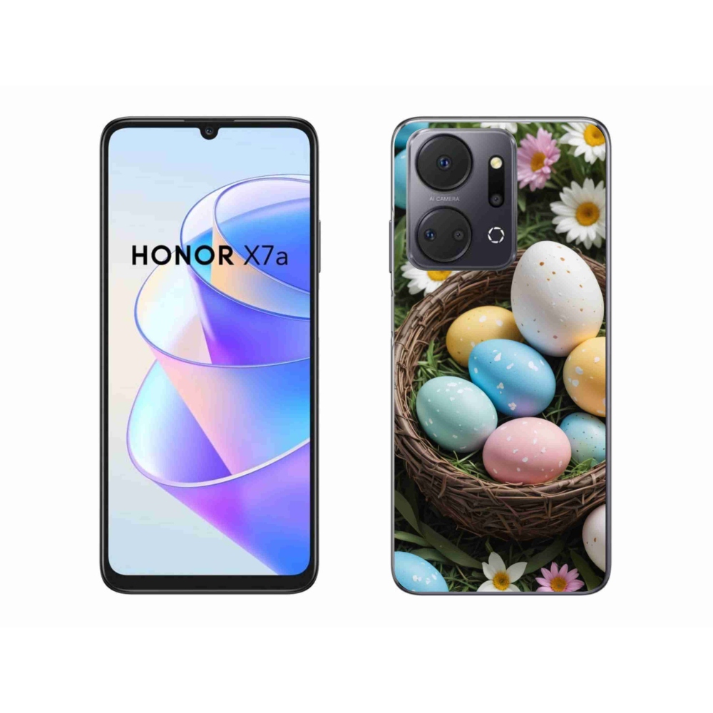 Zselés borítás mmCase a Honor X7a számára - Húsvéti tojások 2
