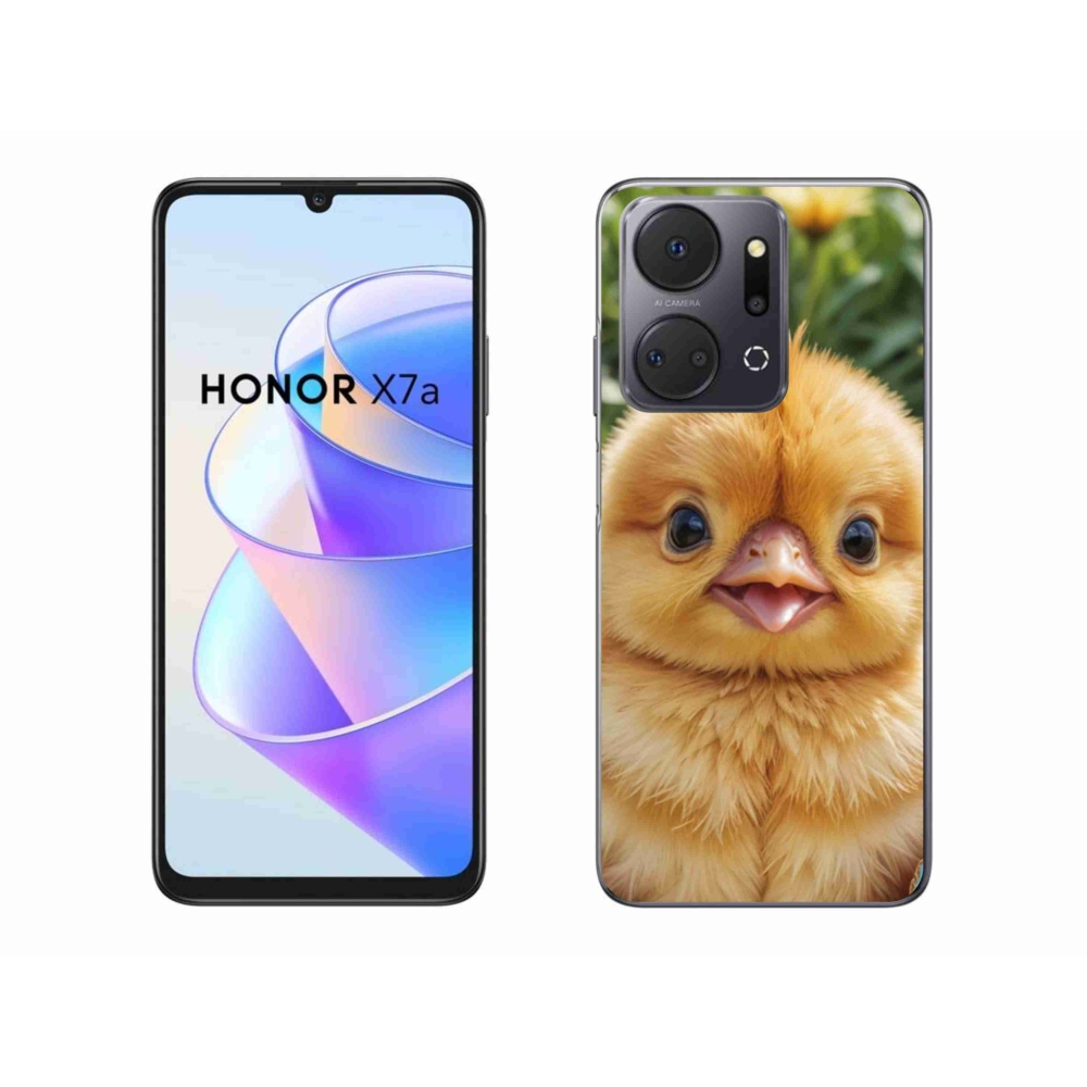 Zselés borítás mmCase a Honor X7a számára - boldog csaj