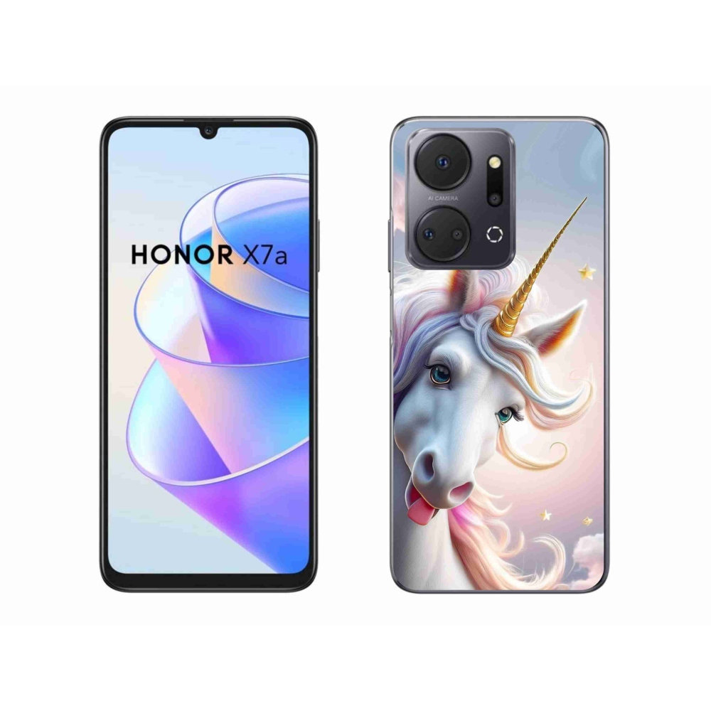 Gél borítás mmCase a Honor X7a készülékhez - vidám egyszarvú