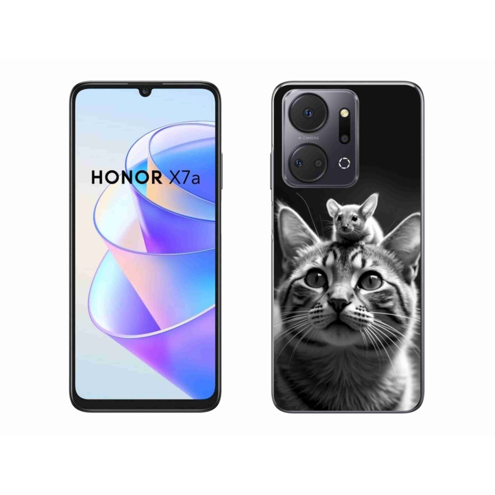 Zselés borítás mmCase a Honor X7a számára - állati barátság 2