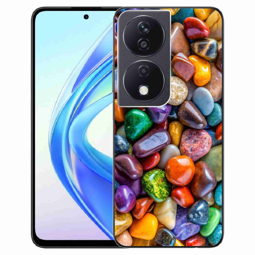 Gél borítás mmCase a Honor X7b készülékhez - színes strasszkövek