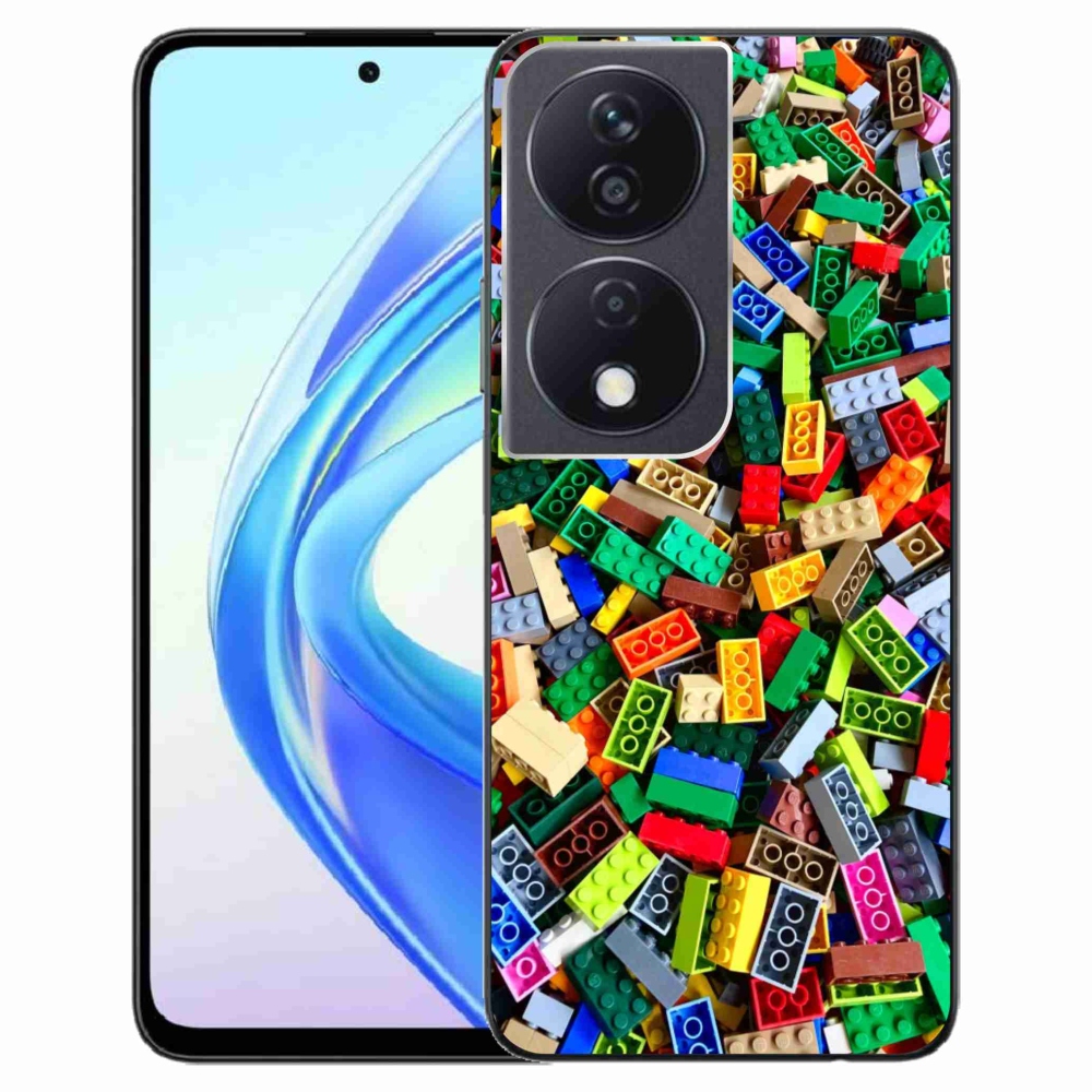 Zselés borítás mmCase a Honor X7b készülékhez - színes építőelemek