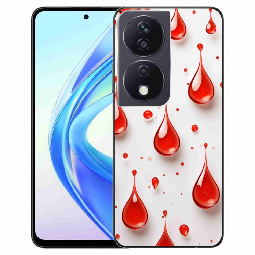 Zselés borítás mmCase a Honor X7b készülékhez - piros cseppek