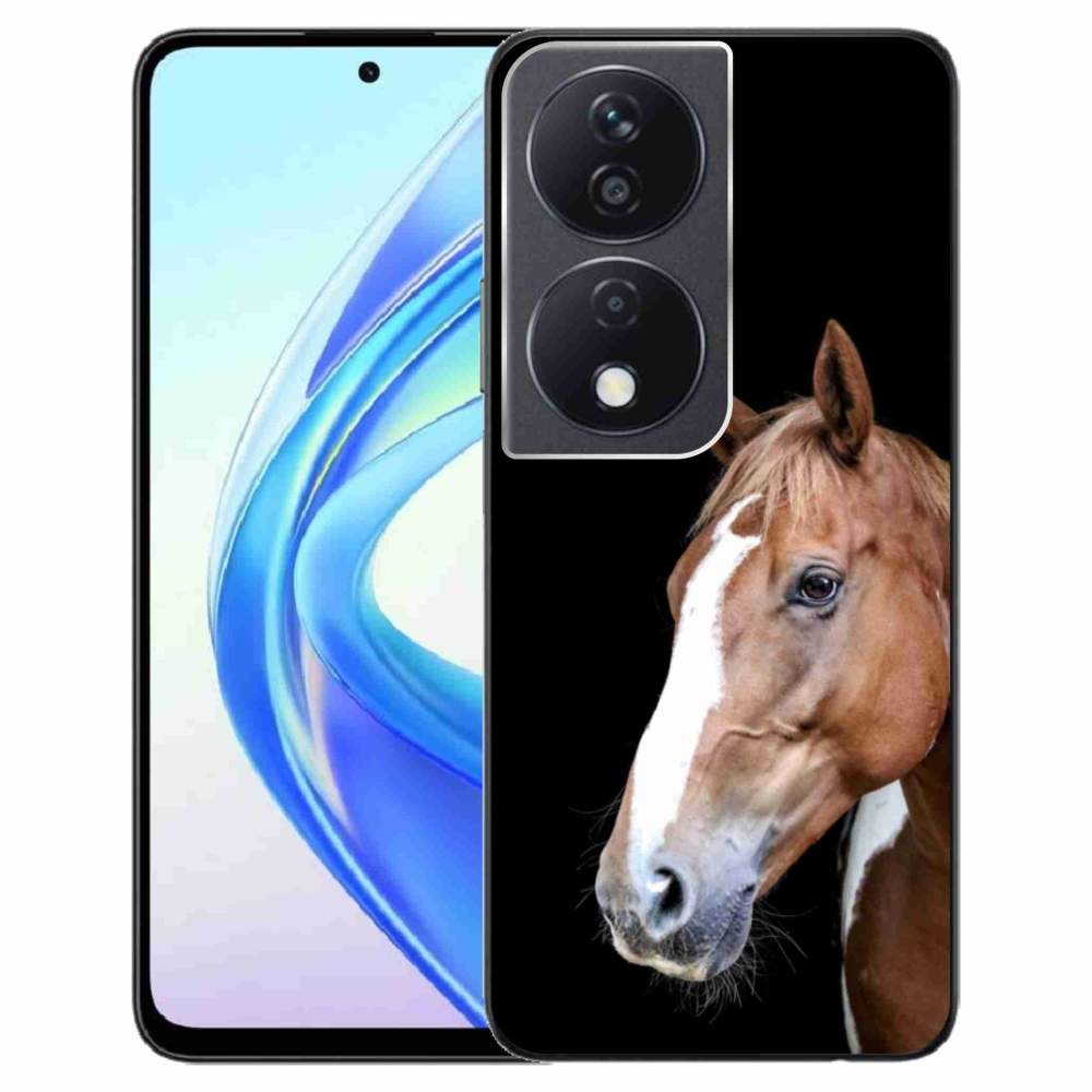 Zselés tok mmCase a Honor X7b készülékhez - barna ló 3