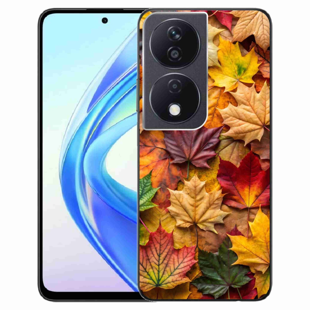 Zselés borítás mmCase a Honor X7b készülékhez - juharlevelek 2