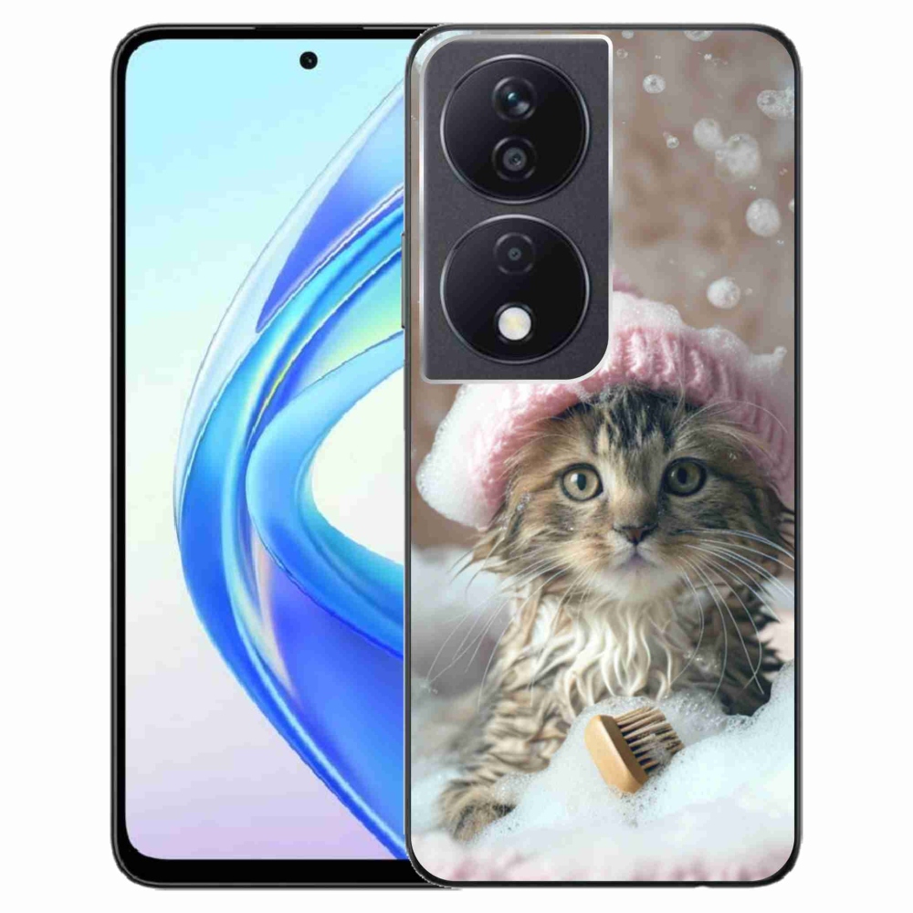 Gél borítás mmCase a Honor X7b készülékhez - cica és fürdő