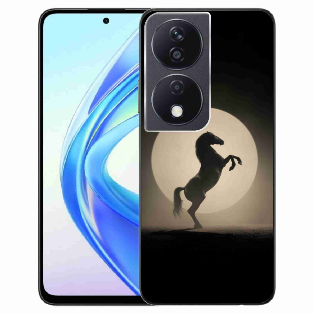 Zselés borítás mmCase a Honor X7b készülékhez - ló sziluettben