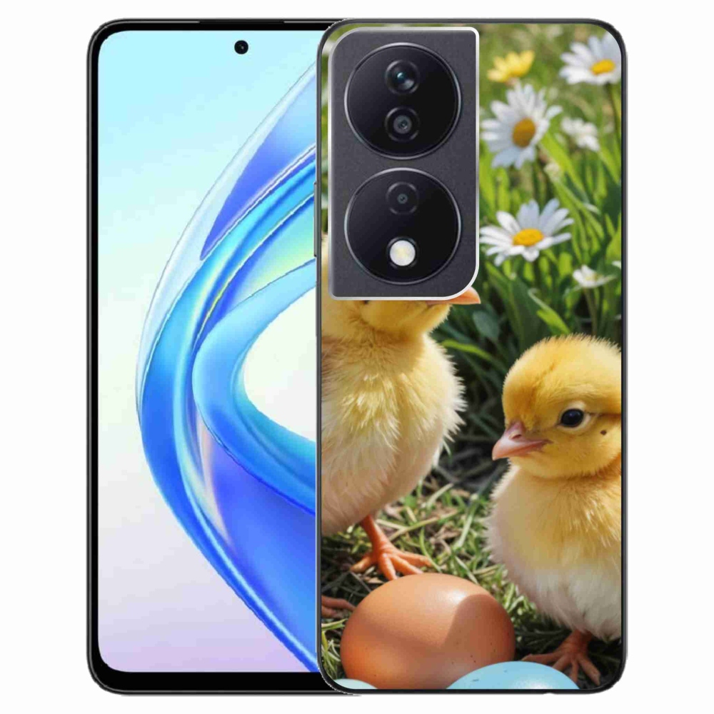Zselés borítás mmCase a Honor X7b készülékhez - csirkék