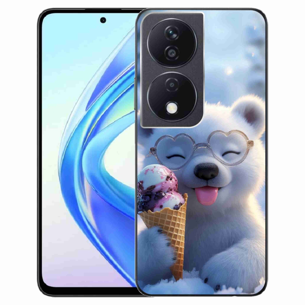 mmCase gél tok az Honor X7b-hez – mackó fagylalttal