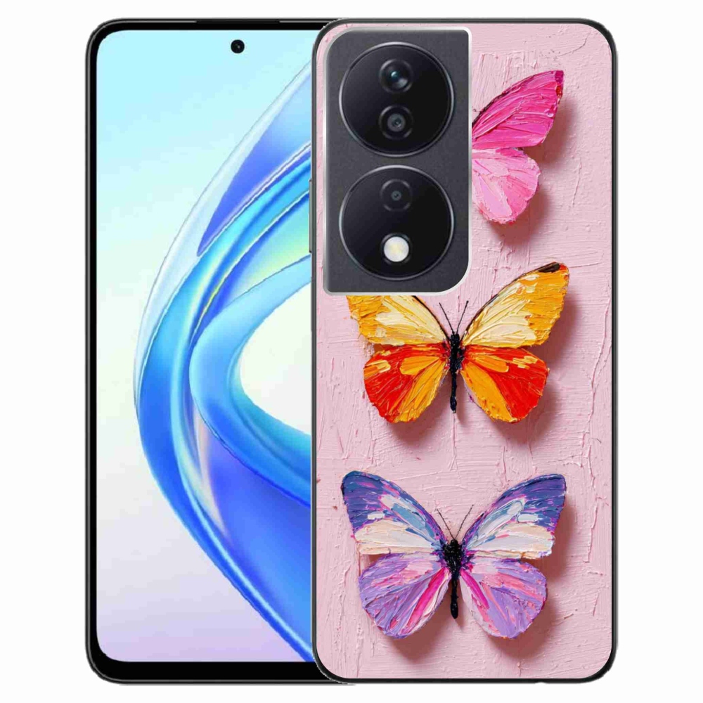 Zselés borítás mmCase a Honor X7b számára - pillangó szentháromság