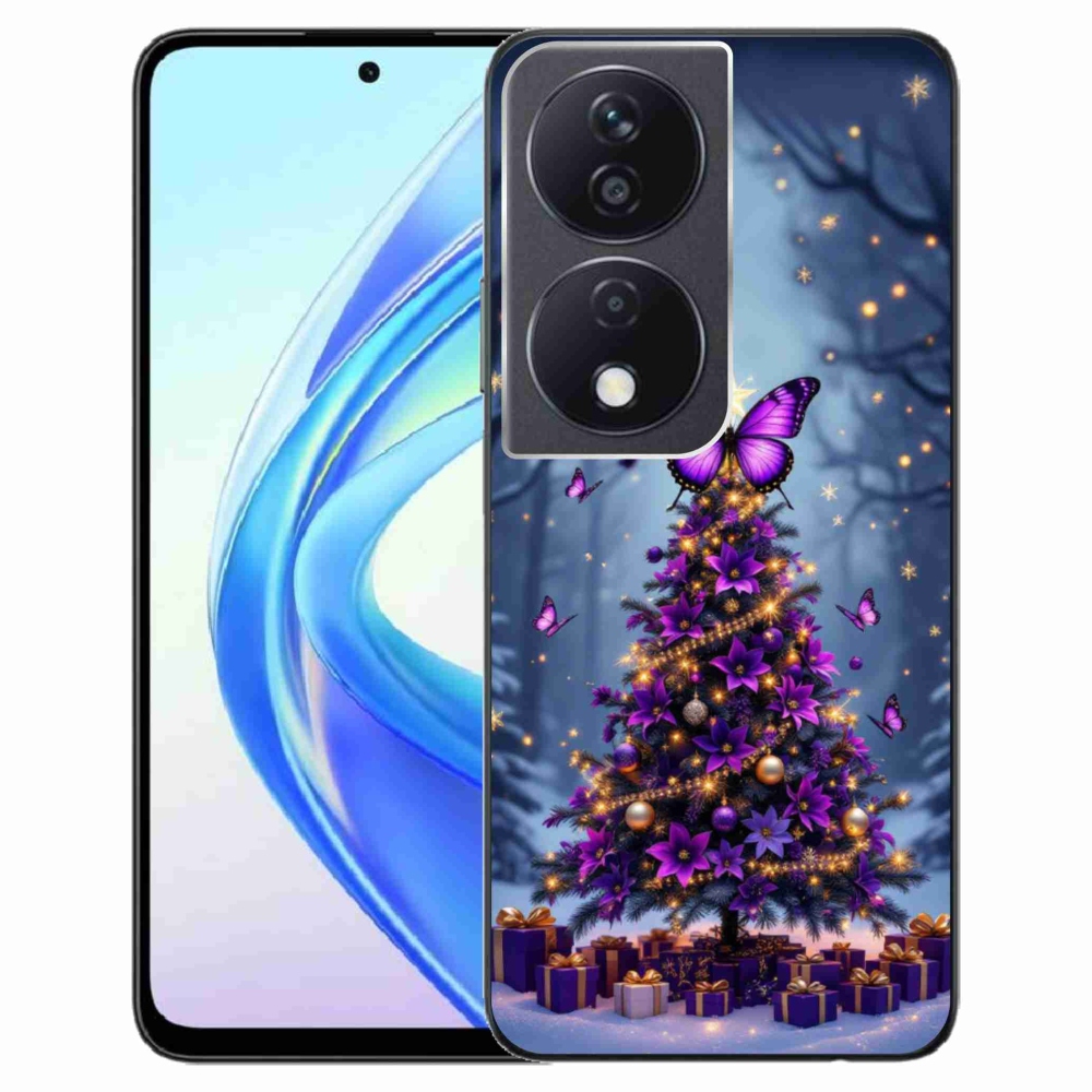 mmCase gél tok az Honor X7b-hez – pillangós karácsonyfa
