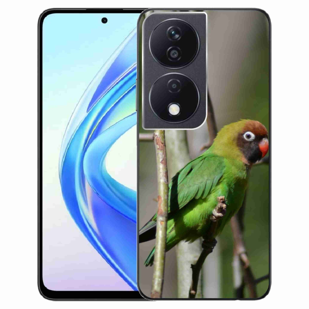 Zselés borítás mmCase a Honor X7b készülékhez - papagáj agapornis