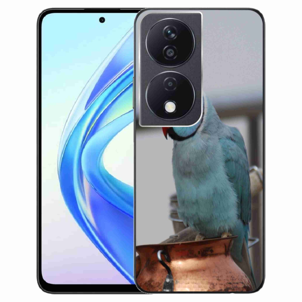 Zselés borítás mmCase a Honor X7b készülékhez - papagáj alexander kék