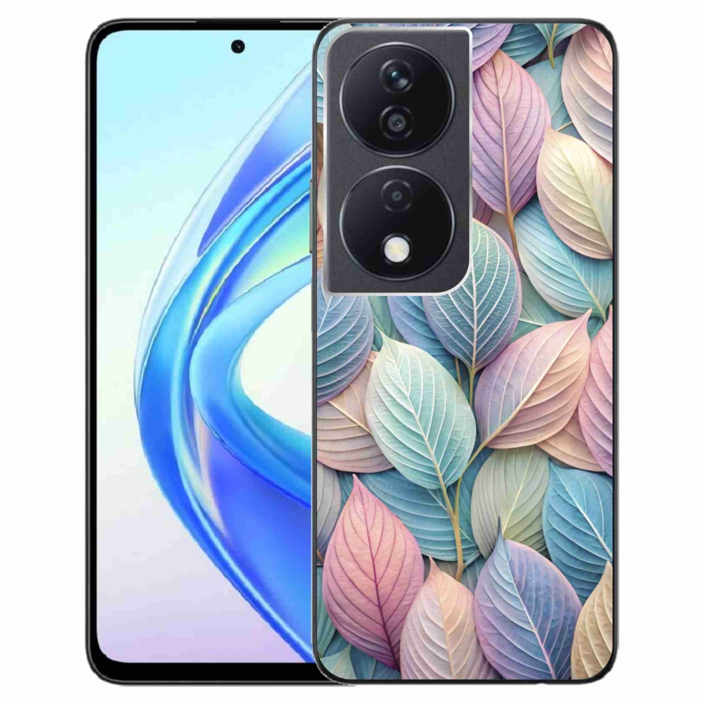 Zselés borító mmCase a Honor X7b készülékhez - pasztell levelek