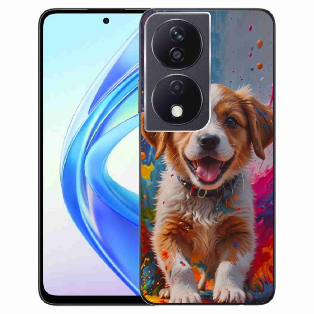 Gél borítás mmCase a Honor X7b számára - aranyos kiskutya 3