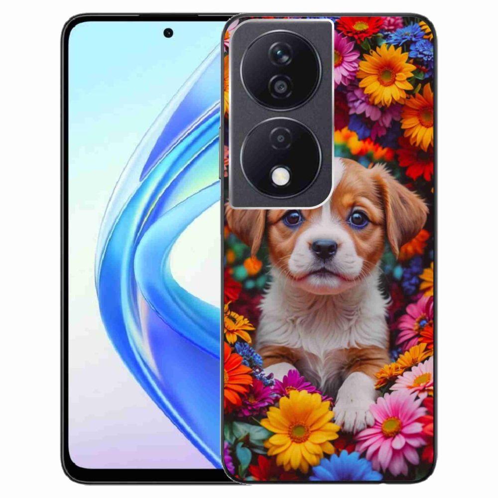 Gél borítás mmCase a Honor X7b számára - aranyos kiskutya