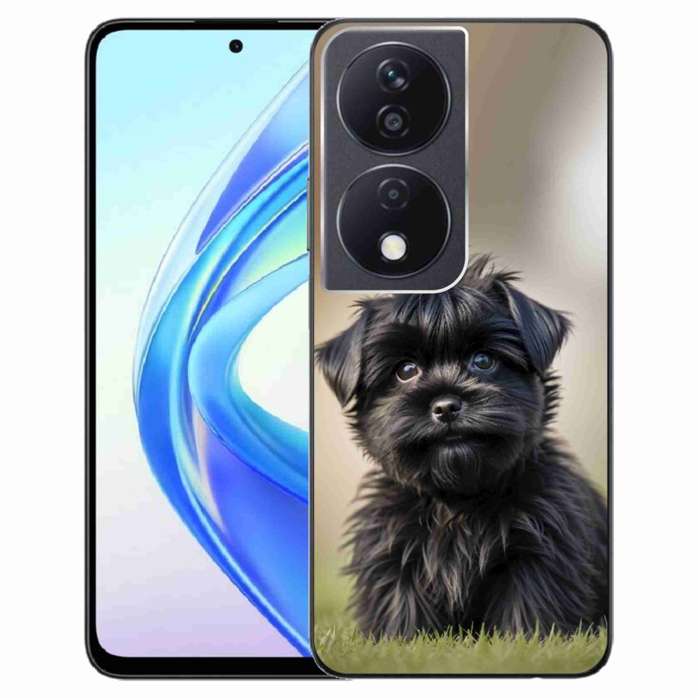 mmCase gél tok az Honor X7b-hez – aranyos fekete kutyus