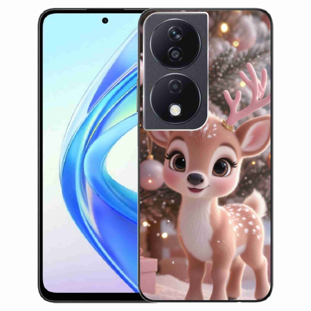 Zselés borítás mmCase a Honor X7b készülékhez - aranyos rénszarvas