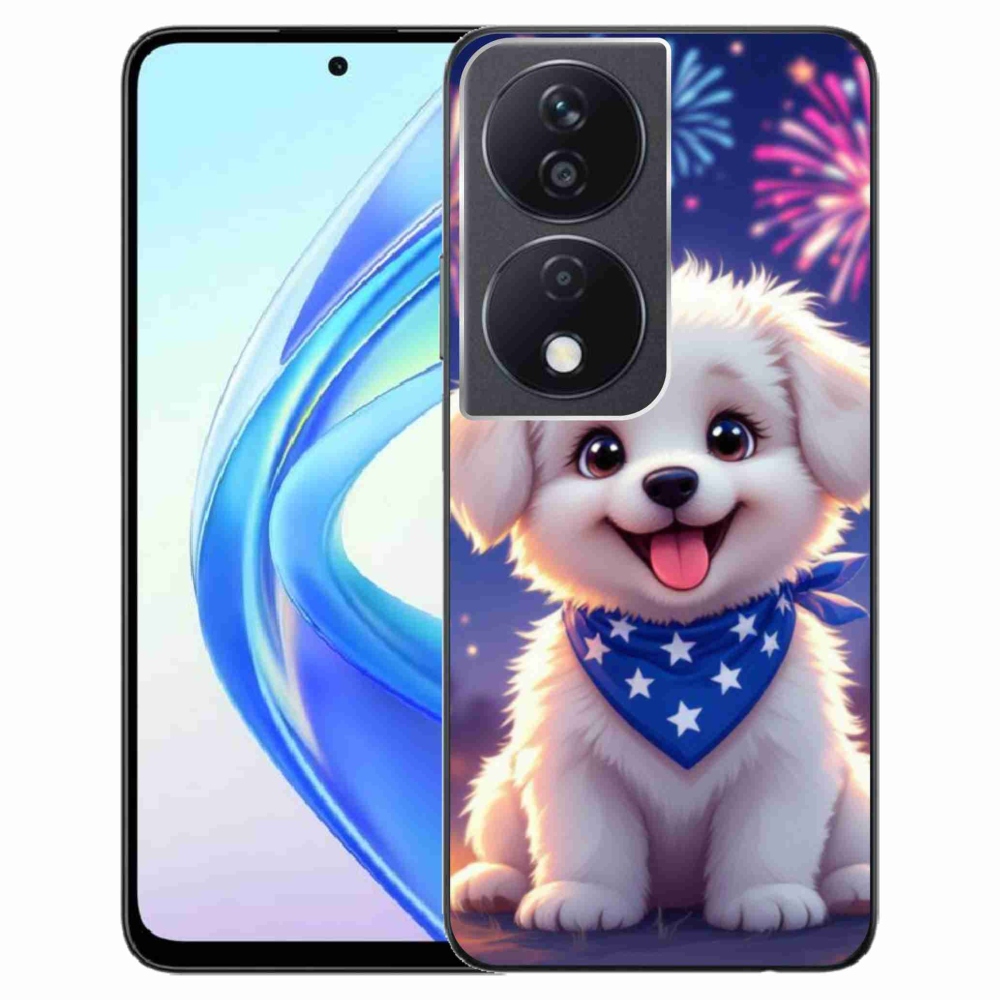 Gél borítás mmCase a Honor X7b számára - ünnepi kiskutya