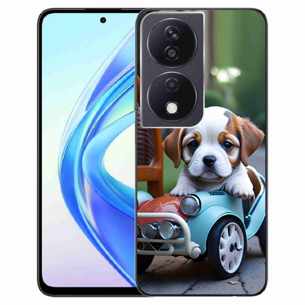 mmCase géltok az Honor X7b-hez – kiskutya retro autóban