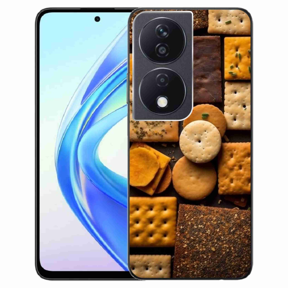 Zselés borító mmCase a Honor X7b készülékhez - kekszek